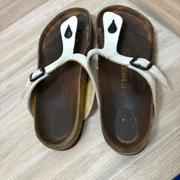 Birkenstock White Gizeh Size 42 - Picture 9 of 14